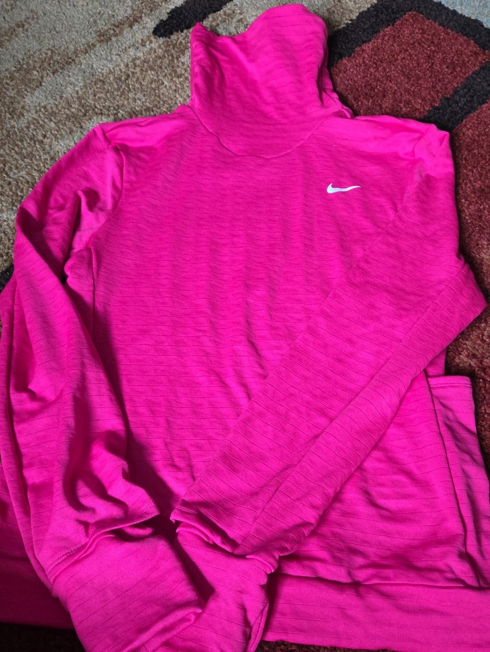 Nike Hot Pink Hooded Athletic Pullover